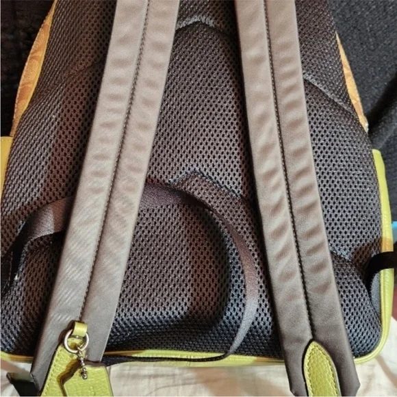 Coach Tan Backpack with Signature Monogram - Picture 2 of 12